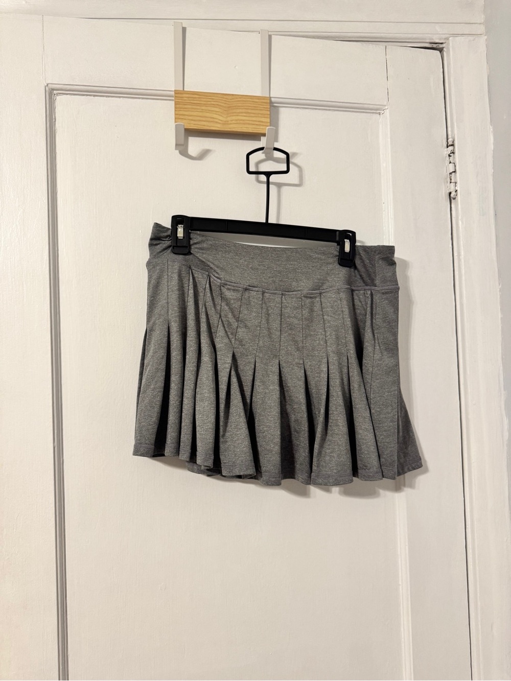 Kyodan Heather Gray Tennis Pleated Mini Skirt